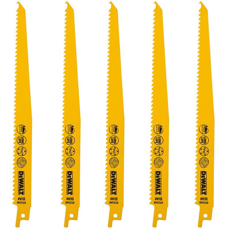 تیغه اره افقی بر دیوالت مدل DT2349 بسته 5 عددی