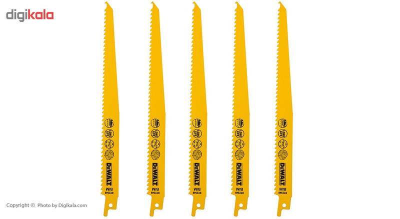 تیغه اره افقی بر دیوالت مدل DT2349 بسته 5 عددی