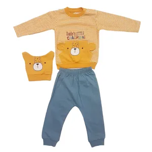 ست 3 تکه لباس پسرانه مدل 004 ترک