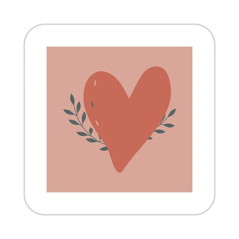 زیر لیوانی کاکتی طرح عاشقانه مدل mp39866