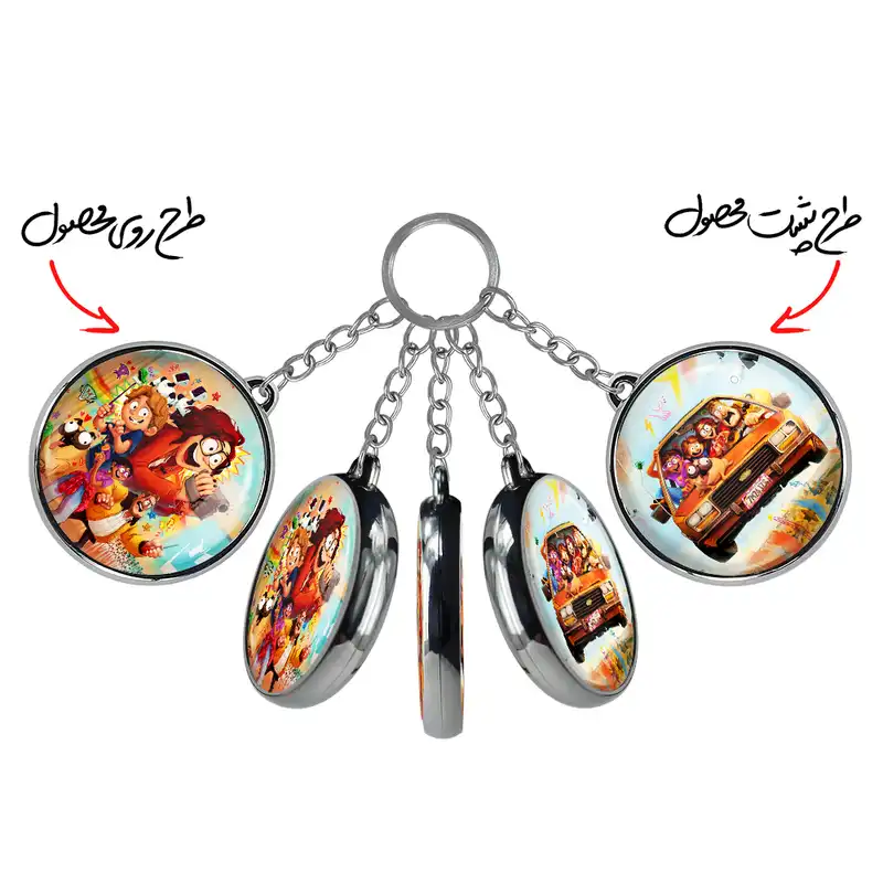 جاکلیدی خندالو طرح میچل ها علیه ماشین ها مدل دوطرفه کد 13861388