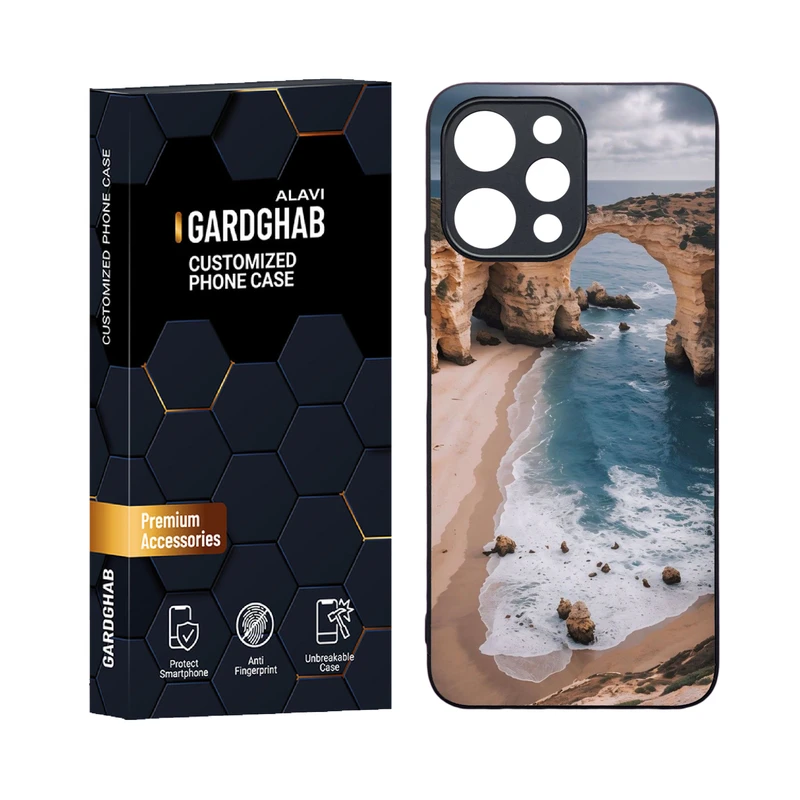 کاور گارد قاب علوی مدل دورژله ای منظره و طبیعت مناسب برای گوشی موبایل شیائومی Redmi 12 4G / 12 5G