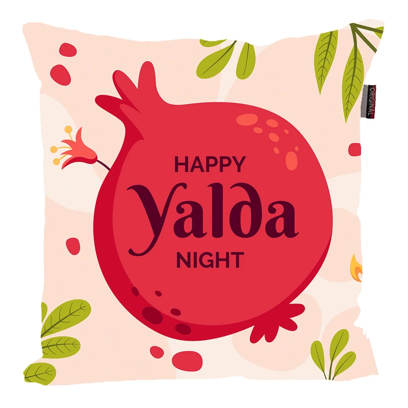 کوسن پاد آفرین مدل شب یلدا طرح انار کد PK30339