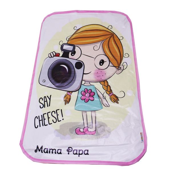 زیرانداز تعویض کودک طرح دختر-1 سایز بزرگ زیرانداز تعویض کودک طرح دختر-1 سایز بزرگ