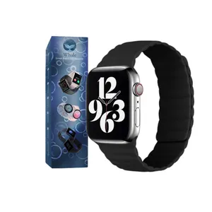 بند واله مدل سیلیمون مگنتی مناسب برای اپلواچ سری 8 45 میلی متری