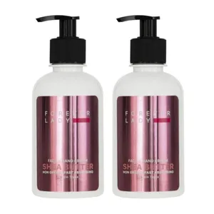 کرم مرطوب کننده دست و صورت فور اور لیدی مدل شی‌باتر مناسب برای انواع پوست حجم 250 میلی‌لیتر مجموعه 2 عددی 