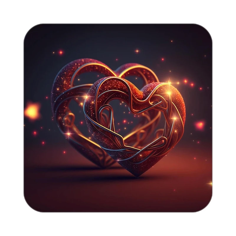 زیر لیوانی کاکتی مدل عاشقانه کد mp13623