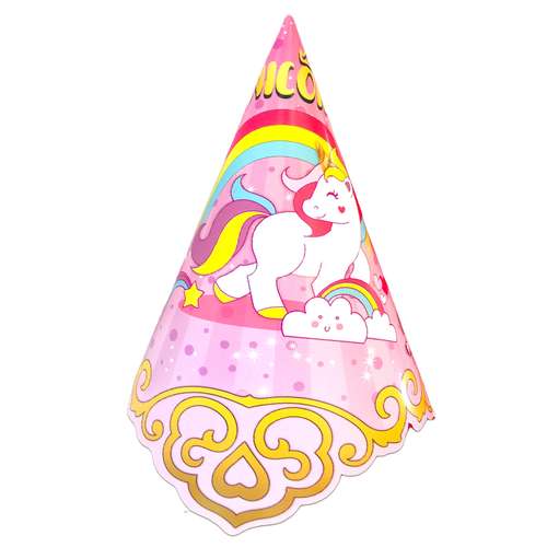 کلاه تولد مستر تم طرح یونیکورن اسب شاخدار پلاس بسته 2 عددی