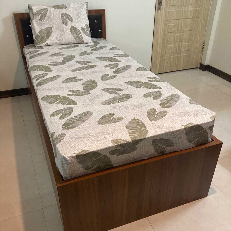 سرویس روتختی مدل کشدار سوسن ترک کد 90 1 نفره 2 تکه