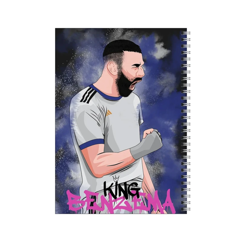 دفتر مشق 50 برگ بامبیلیپ طرح کریم بنزما کد 4857318