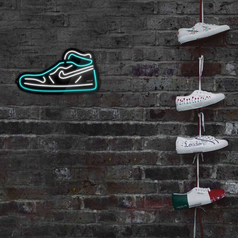 چراغ دیواری نئون دیزاین مدل Shoes-BL_TBL