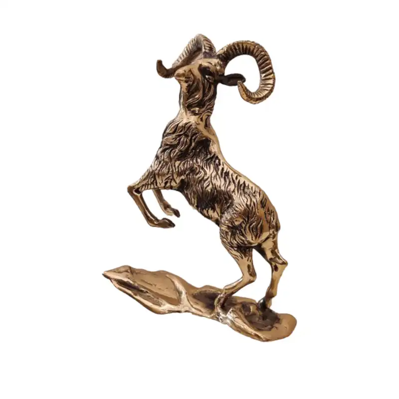 مجسمه برنجی مدل بز کوهی کد H-2075