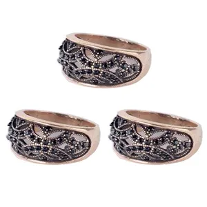 انگشتر زنانه مدل 1404 بسته 3 عددی