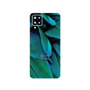 MAHOOT Green Feather Cover Sticker for Samsung Galaxy M12