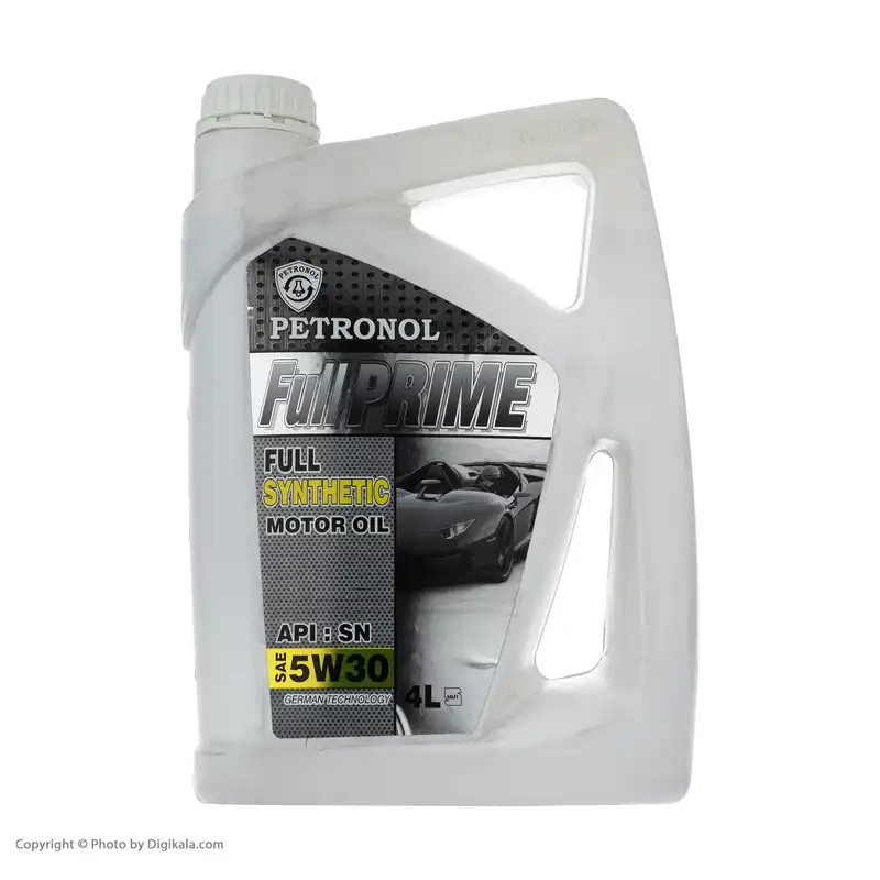 روغن موتور خودرو پترونول مدل فول پرایم سینتتیک SAE 5W-30 ظرفیت 4 لیتر