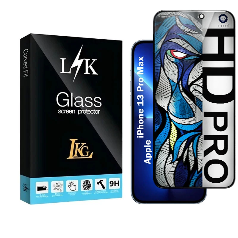 محافظ صفحه نمایش شیشه ای مات ال کا جی مدل LIHD-LK مناسب برای گوشی موبایل اپل iPhone 13 ProMax