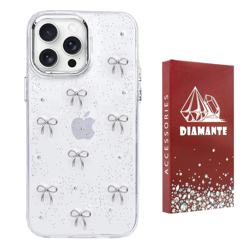 کاور دیامانته مدل Bowtie Ros مناسب برای گوشی موبایل اپل iPhone 15 Pro 