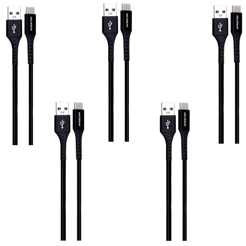 کابل تبدیل USB به USB-C کینگ استار مدل K63C طول 0.25 متر بسته 5 عددی