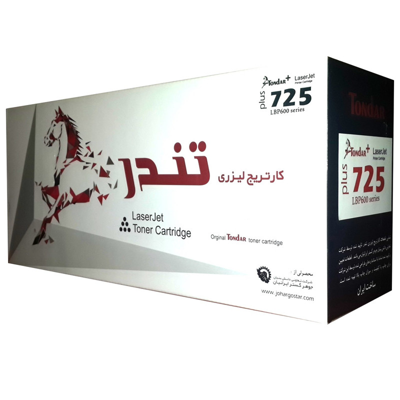 تونر مشکی تندر مدل 725 ظرفیت 2500برگی گارانتی تعویض دوساله