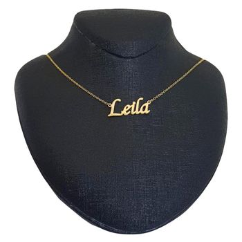 گردنبند نقره زنانه ترمه طرح اسم لیلا