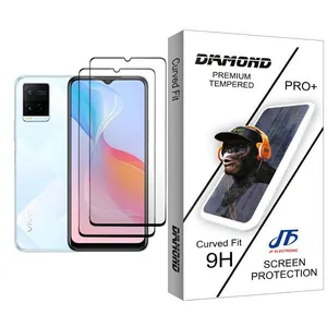 JF Diamond Glass2 Ceramics Screen Protector For  Y21 Pack Of 2