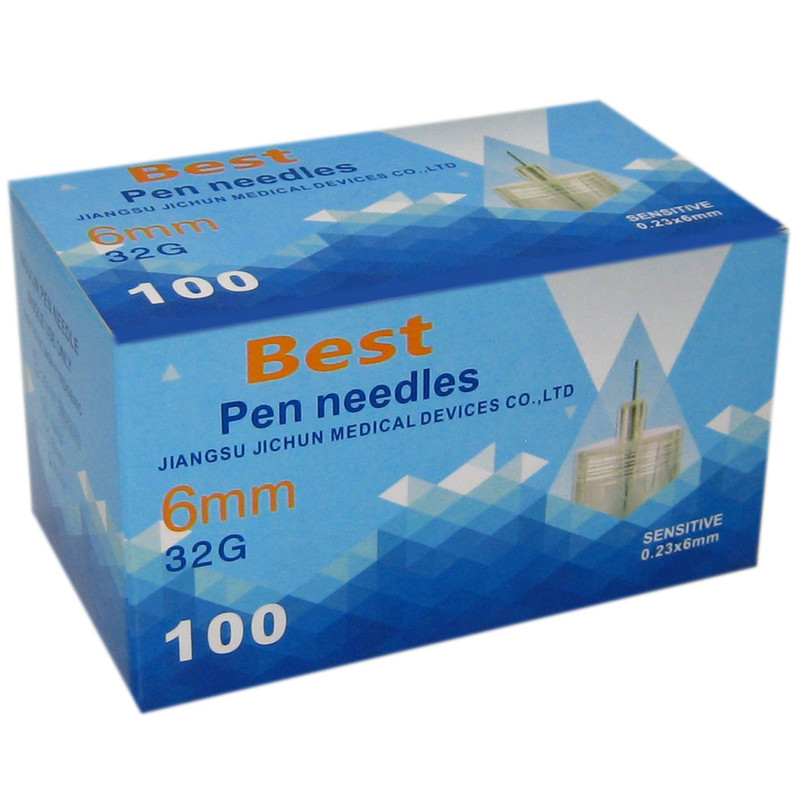سوزن قلم انسولین بست 6 میلی متر 100 عددی