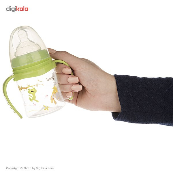 شیشه شیر بیبی لند مدل 408Oval ظرفیت 150 میلی لیتر