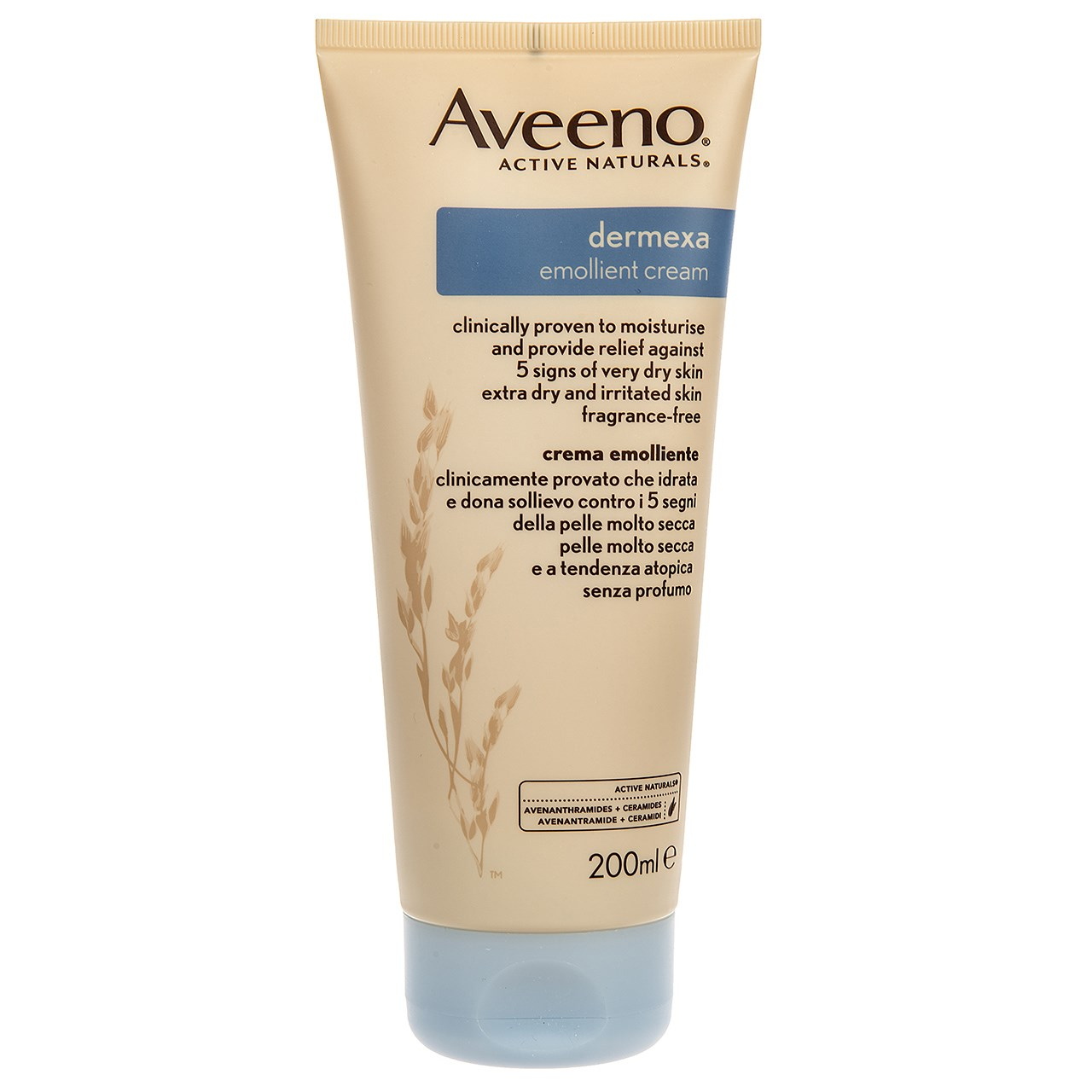 کرم مرطوب کننده اوینو مدل Dermexa حجم 200 میلی لیتر