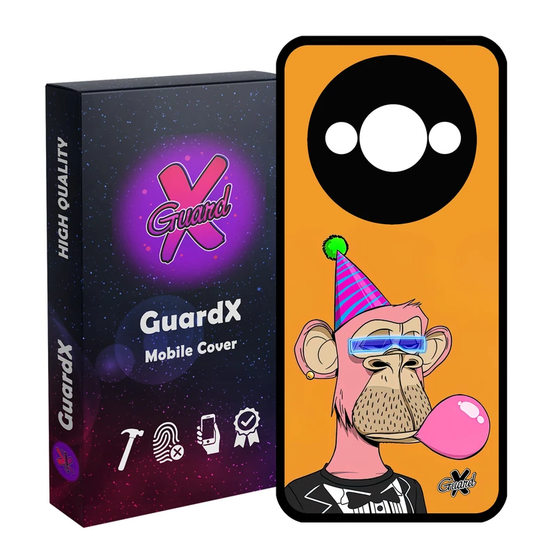 کاور گارد ایکس طرح میمون مدل Glass10433 مناسب برای گوشی موبایل شیائومی Redmi A3 4G/ A3X 4G/ Poco C61