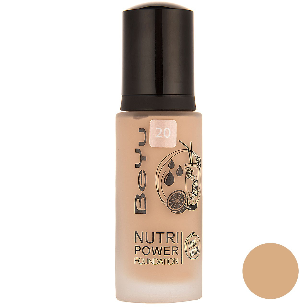 کرم پودر بی یو مدل Nutri Power شماره 20 حجم 30 میلی لیتر