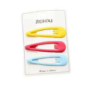 گیره مو زنانه مدل تق تقی بادامی شمعی کد z بسته سه عددی