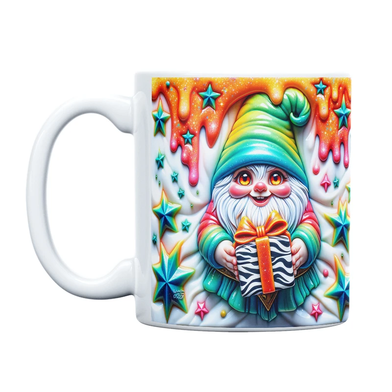 ماگ حس آمیزی طرح کریسمس مدل گنوم انرژی مثبت کد 22