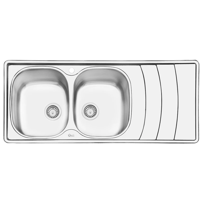 سینک ایلیا استیل مدل 2044L توکار سایز 50 × 120 سانتی متر