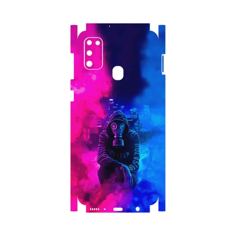 برچسب پوششی ماهوت مدل Smoke Rainbow Digital Art 2-FullSkin مناسب برای گوشی موبایل سامسونگ Galaxy M21