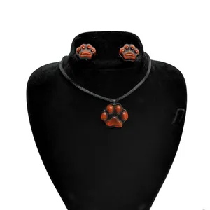 نیم ست زنانه مدل ردپا سگ