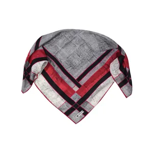  روسری زنانه مدل مینی اسکارف طرح خطی 