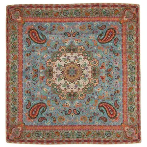 رومیزی ترمه رضایی طرح دوازده رنگ کد 90044