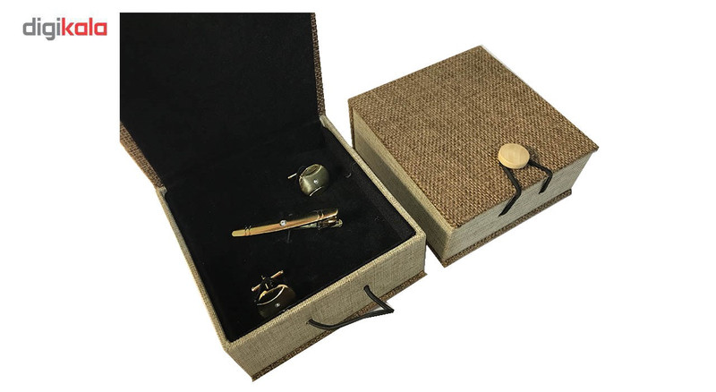 دکمه سر دست و گیره کروات نوین ارا مدل 101 دکمه سر دست و گیره کروات نوین ارا مدل 101