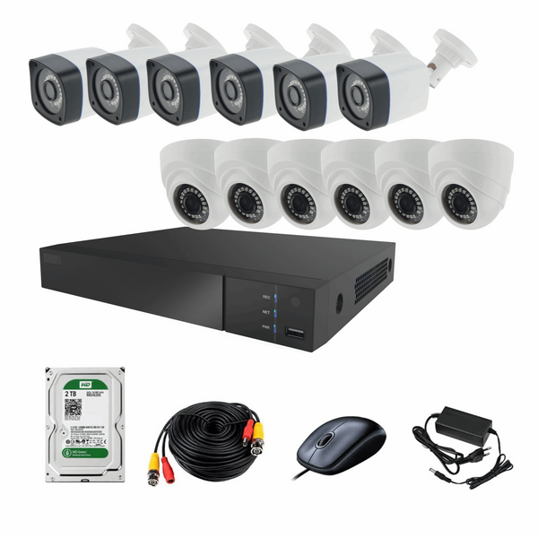 سیستم امنیتی ای اچ دی فوتون کاربری مسکونی فروشگاهی 12 دوربین