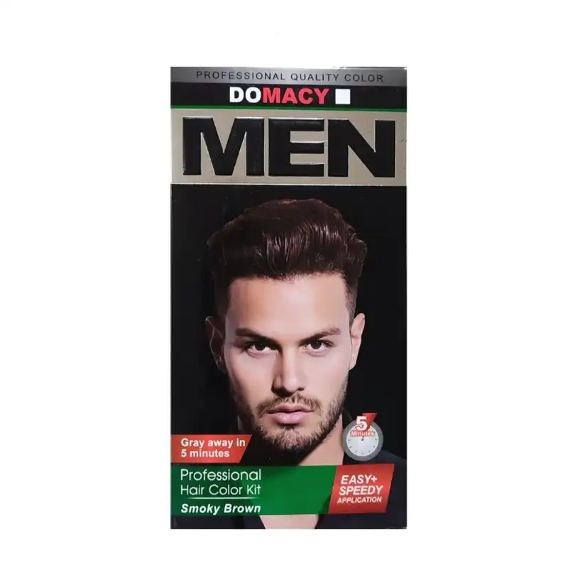 کیت رنگ مو دوماسی مدل B3 حجم ۵۰ میلی لیتر رنگ قهوه ای دودی