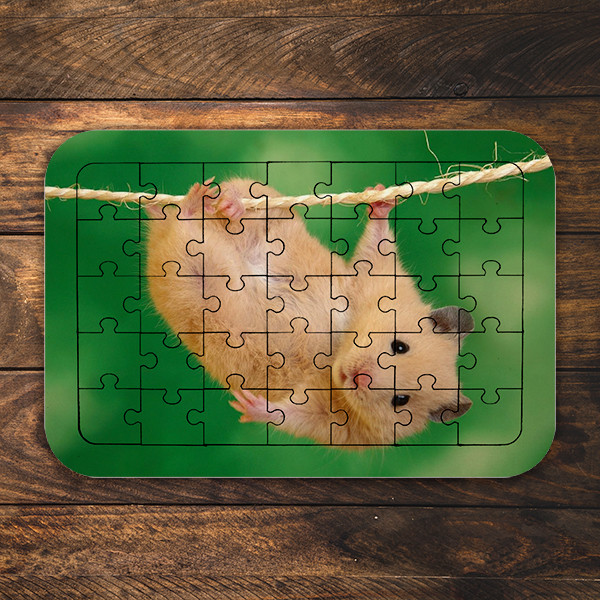 پازل 35 تکه طرح همستر بازیگوش مدل NI1054