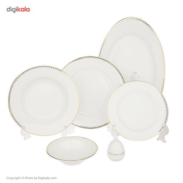 سرویس غذاخوری 28 پارچه چینی زرین ایران سری ایتالیا اف مدل Sepidar 2 درجه عالی