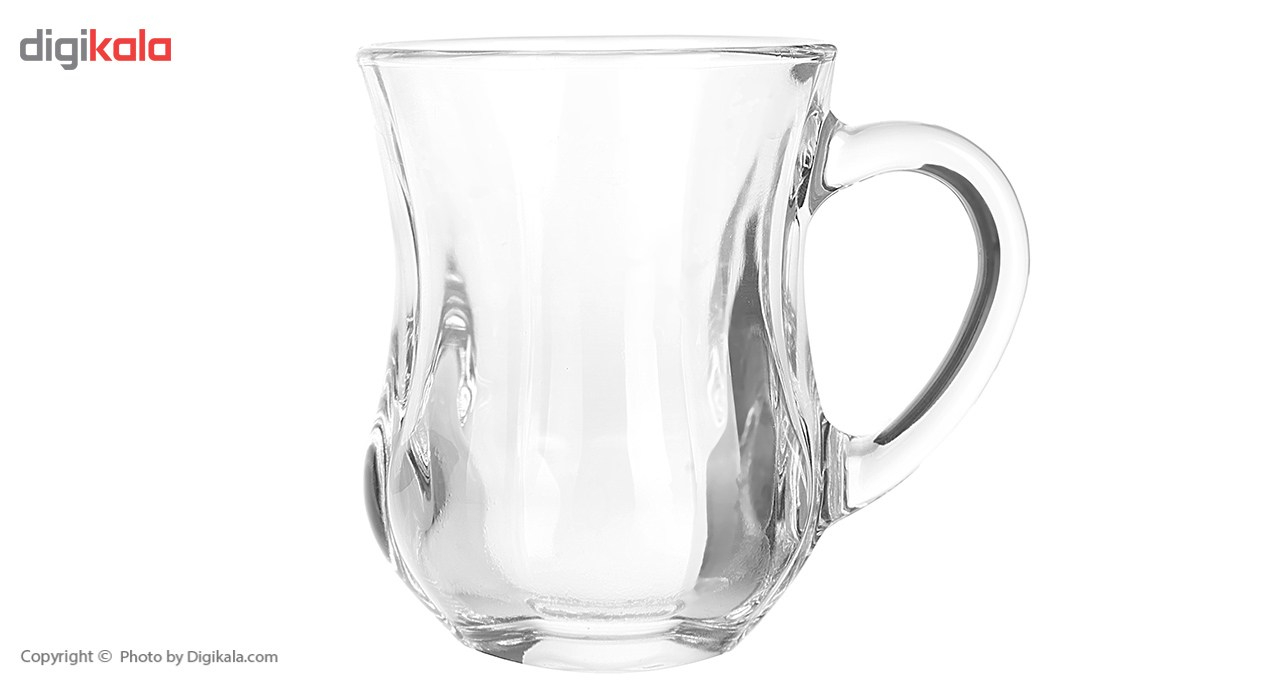 استکان پاشاباغچه مدل دم کد 55373 بسته 6 عددی