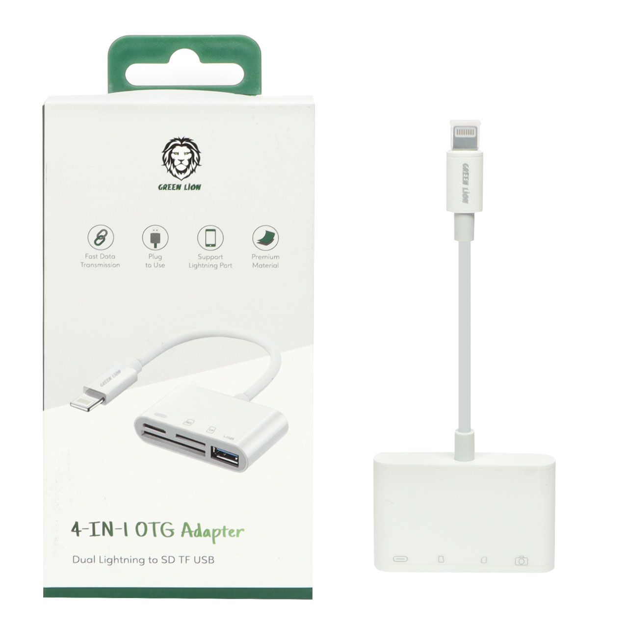 هاب 4 پورت گرین لاین مدل GN4IN1ADLGWH