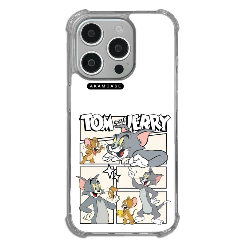 کاور آکام مدل AMC-WTA15PRO-TOM & JERRY1 مناسب برای گوشی موبایل اپل iPhone 15 Pro