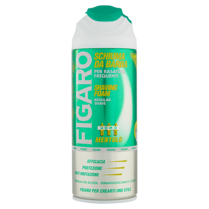 فوم اصلاح فیگارو مدل MENTOLO حجم 400 میلی لیتر