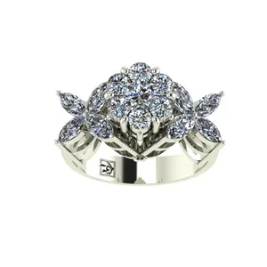 انگشتر طلا 18 عیار اونیکست مدل Flowers 1193