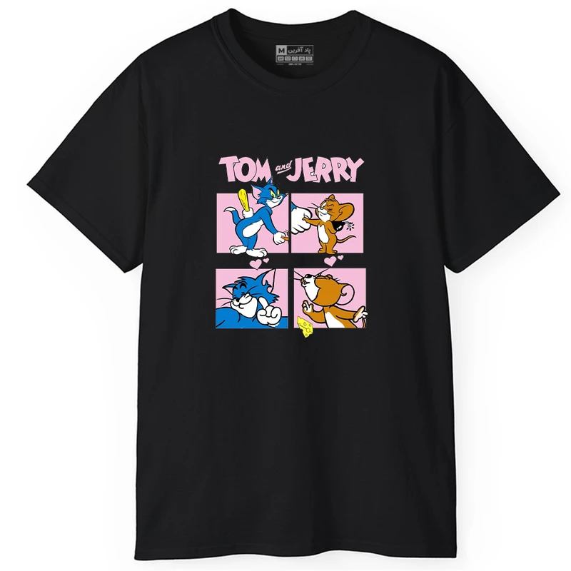 تی‌شرت آستین کوتاه مردانه پاد آفرین مدل PT538 رنگ مشکی