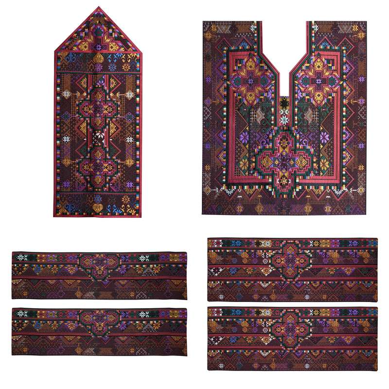  پارچه سوزن دوزی مدل HK-61 مجموعه 6 عددی