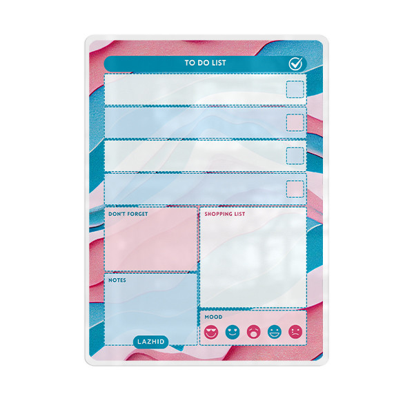 تخته وایت برد لاژید مدل پلنر کد TO-DO-LIST سایز 20*30 سانتی متر